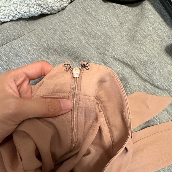 last chance Skirt NWOT Pleated Ann Taylor Petite Size 0 Blush Pink - Picture 6 of 6